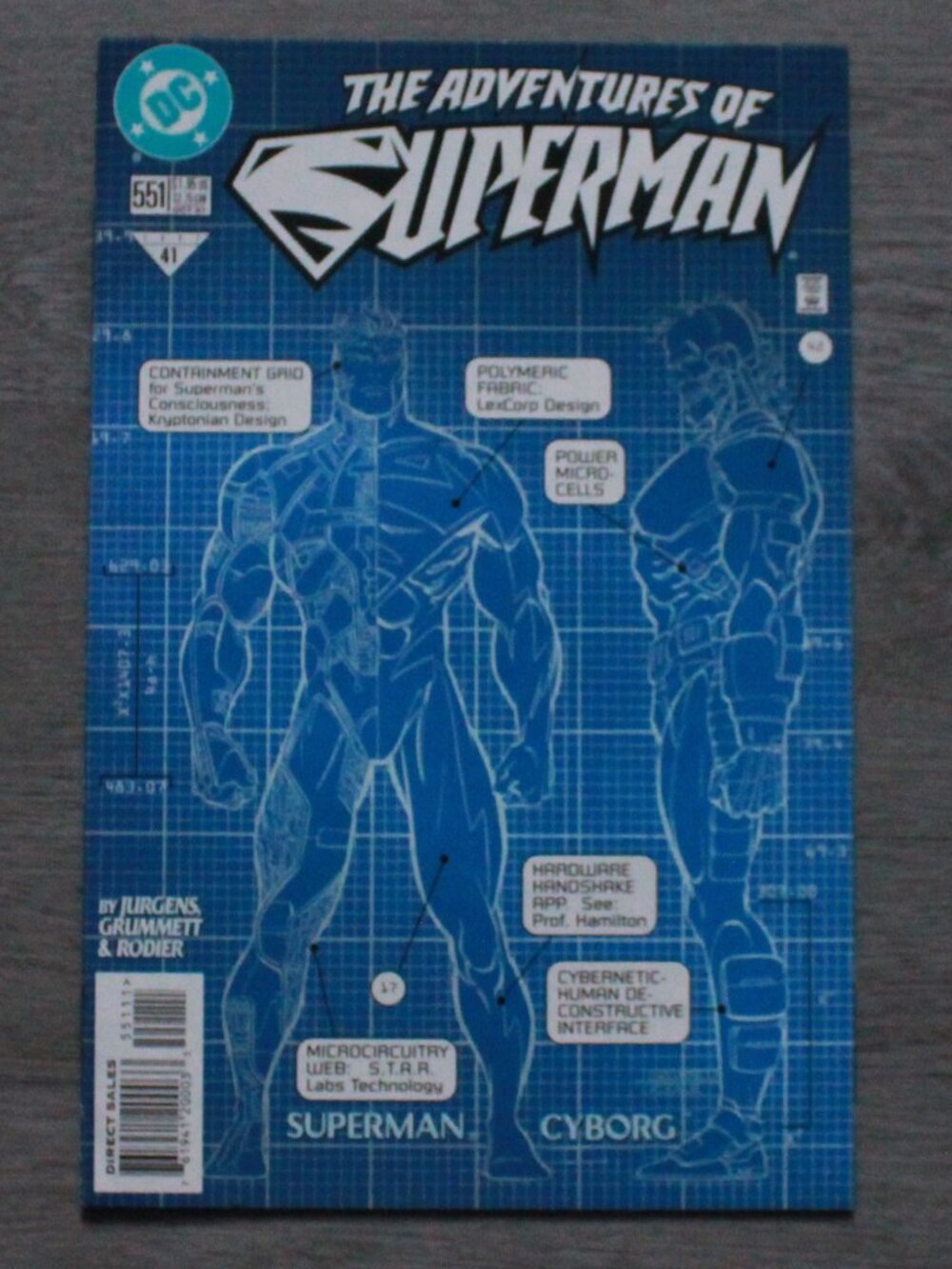 Vintage DC Comics 1997 "The Adventures of Superman #551" Comic Book